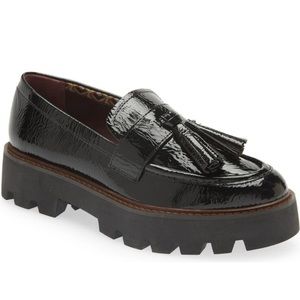 Sarto by Franco Sarto Platform Tassel Loafer- Black